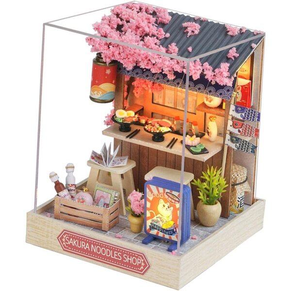 Casa delle Bambole Miniatura in Legno Kit DIY Puzzle 11,5x9x9 cm Folpus