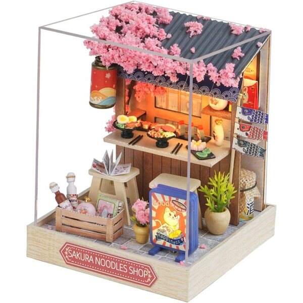 Casa delle Bambole Miniatura in Legno Kit DIY Puzzle 11,5x9x9 cm Folpus