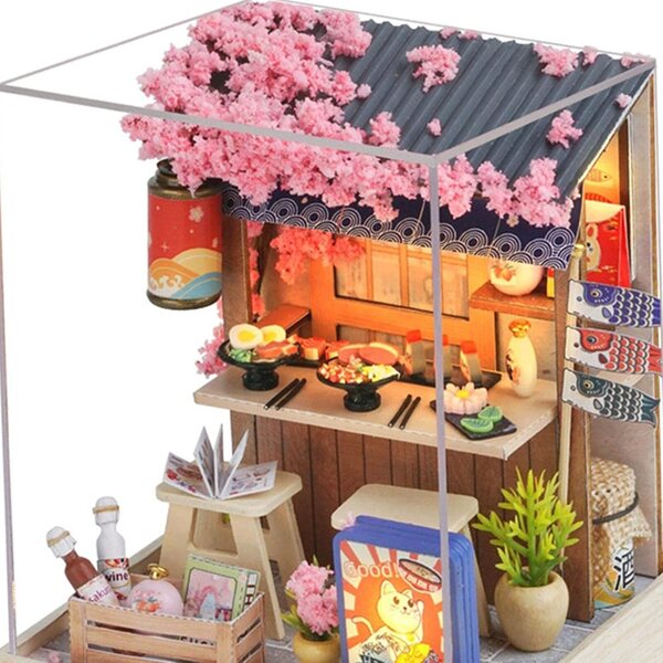 Casa delle Bambole Miniatura in Legno Kit DIY Puzzle 11,5x9x9 cm Folpus