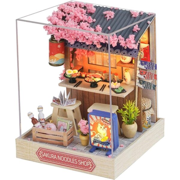 Casa delle Bambole Miniatura in Legno Kit DIY Puzzle 11,5x9x9 cm Folpus