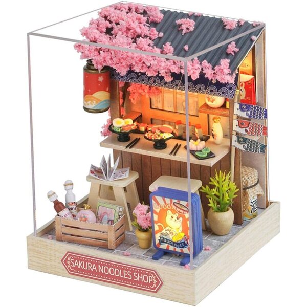 Casa delle Bambole Miniatura in Legno Kit DIY Puzzle 11,5x9x9 cm Folpus