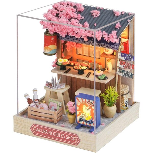 Casa delle Bambole Miniatura in Legno Kit DIY Puzzle 11,5x9x9 cm Folpus