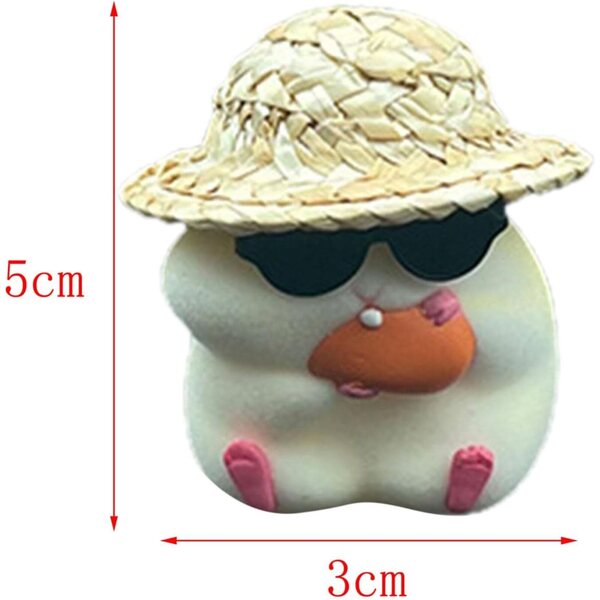 Figurina hamster LOVIVER decorazione auto miniatura 5x3 cm in resina robusta