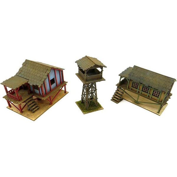 F Fityle Kit Casa in Legno 1:72 da Costruire - Modello Vintage DIY per Miniature