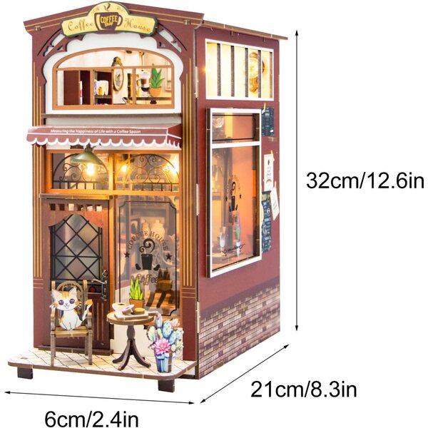 Casa delle Bambole Tanant DIY in Legno con Luci LED per Decorazione e Relax