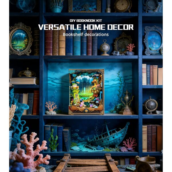 Roroom Kit Casa delle Bambole Miniatura in Legno con LED e Protezione Anti Polvere