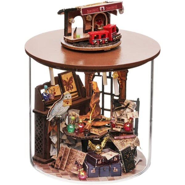 DIY 3D-Miniatur-Puppenhaus mit LED und Staubschutz