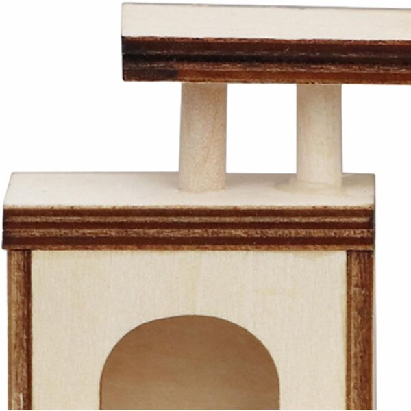 Oshhni Miniatur-Poteau d'Escalade-Modell für Katze aus Holz 1:12, realistische Details