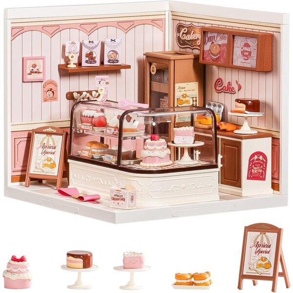 Rolife Kit Casa Miniatura DIY Super Creator - Negozio di Dolci Tasty Cake Shop