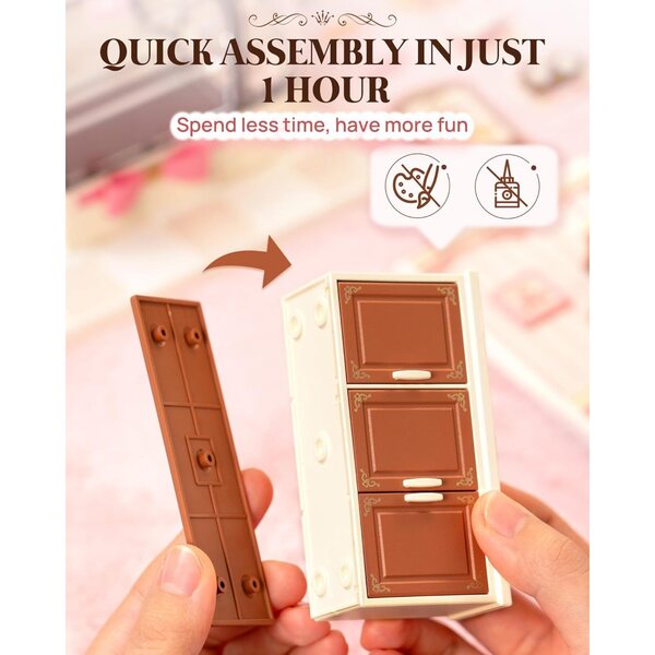Rolife Kit Casa Miniatura DIY Super Creator - Negozio di Dolci Tasty Cake Shop