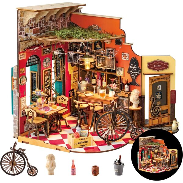 Rolife Kit Miniatura Bar Cheers da Costruire per Adulti - Modello Casa Halloween