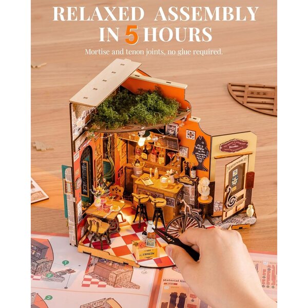 Rolife Kit Miniatura Bar Cheers da Costruire per Adulti - Modello Casa Halloween