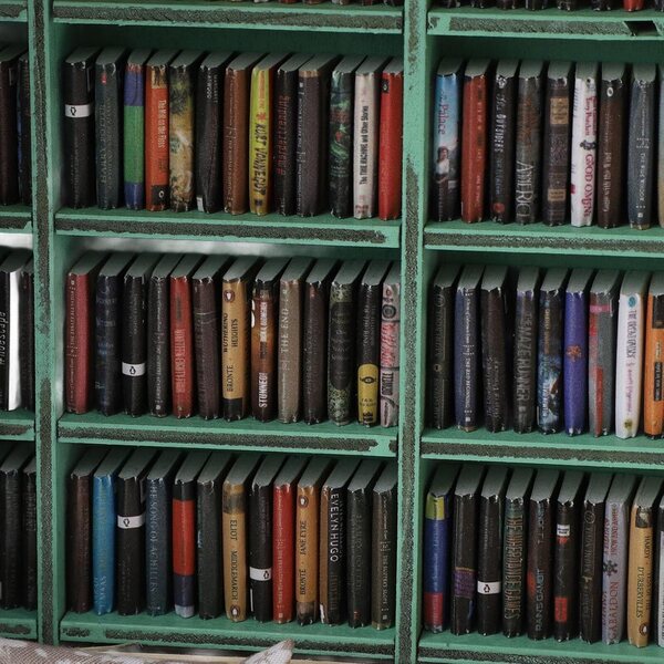 Casa Mini Libreria in Legno Decorativa con Mensola - Kit Artigianale Yechiry