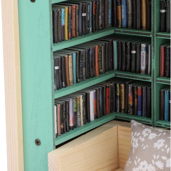 Casa Mini Libreria in Legno Decorativa con Mensola - Kit Artigianale Yechiry