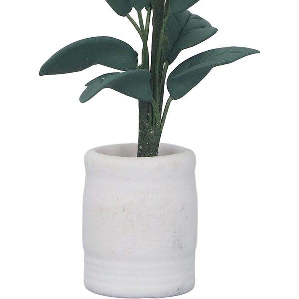 Miniatura Dollhouse 1:12 Bonsai Verde in Ceramica e Argilla, Accessorio Decorativo