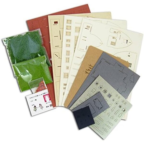 Papierbastelset 1/150 Kikis Haus – Studio Ghibli Kiki Lieferung nach Hause