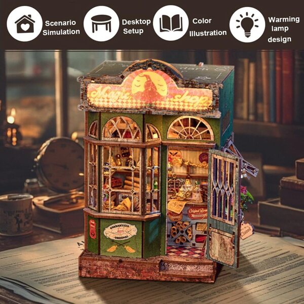 DIY 3D-Puppenhaus-Bausatz für Anfänger, Dekoration und kreatives Geschenk
