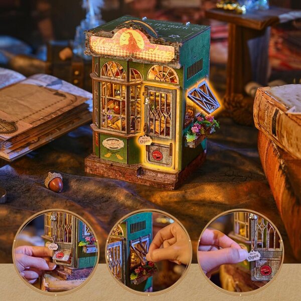 DIY 3D-Puppenhaus-Bausatz für Anfänger, Dekoration und kreatives Geschenk
