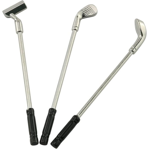 TAODAN Mini set golf 1:12 kit decorativo sportivo in resina blu
