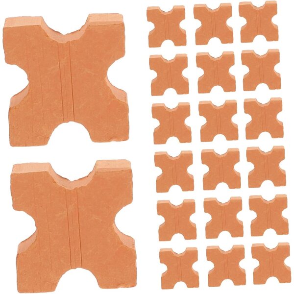Uonlytech 50 mini mattoni in terracotta per modellismo e decorazioni realistici