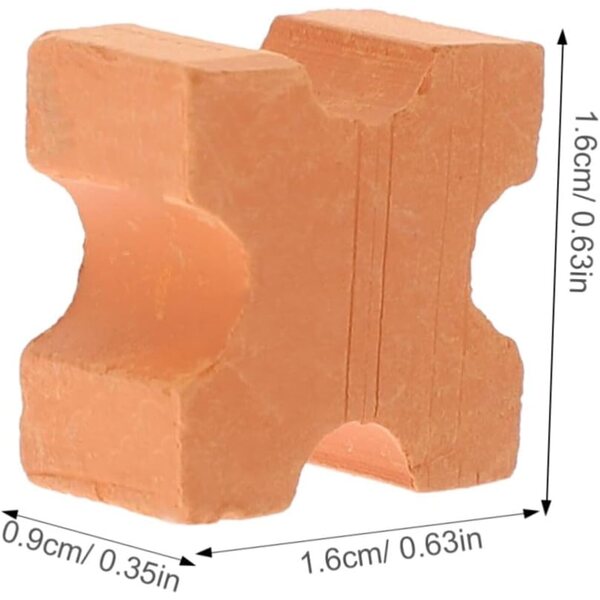 Uonlytech 50 mini mattoni in terracotta per modellismo e decorazioni realistici