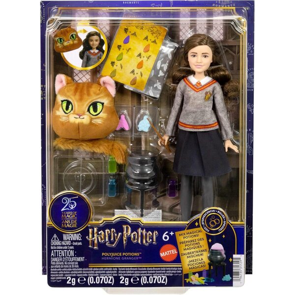 Mattel Harry Potter Hermine Granger Box-Set mit Trank Polynectar und 13 Zubehörteilen