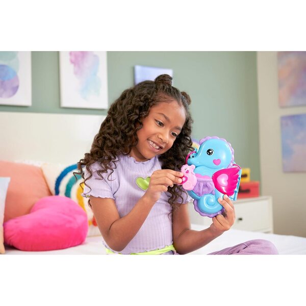 Polly Pocket Sac überrascht Hippocampe Papa et Moi mit Minifiguren und 13 Zubehörteilen