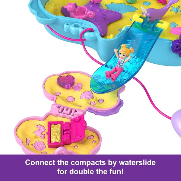 Polly Pocket Sac überrascht Hippocampe Papa et Moi mit Minifiguren und 13 Zubehörteilen
