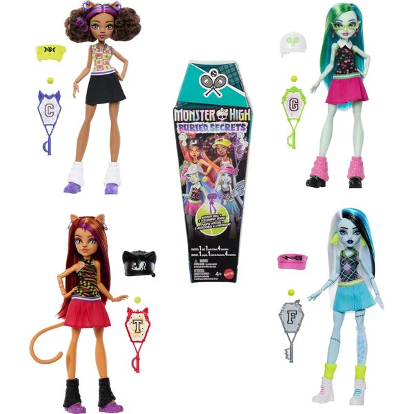Monster High Buried Secrets Gruseliges Übernachtungsset mit Mystery-Puppe