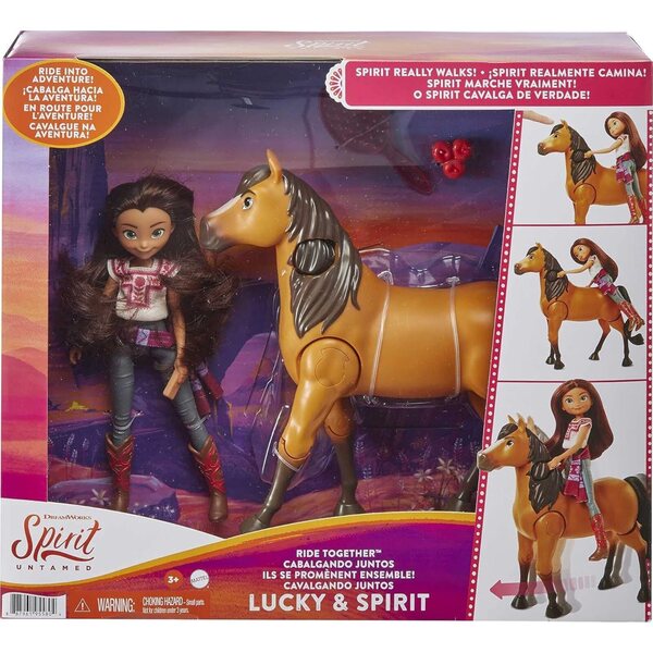 Spirit The Indomptable: Lucky and Spirit Boxset mit Spielen und Zubehör, inspiriert vom Film