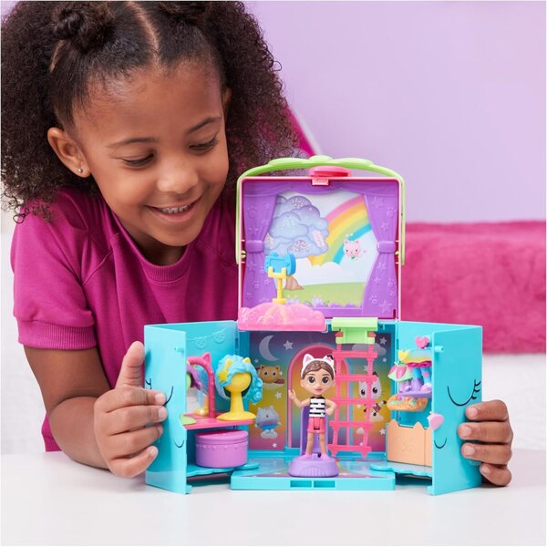 Gabby's Dollhouse Dressing Arc-en-Ciel: Transportables Spielset mit Puppenzubehör