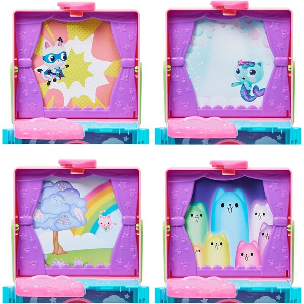Gabby's Dollhouse Dressing Arc-en-Ciel: Transportables Spielset mit Puppenzubehör