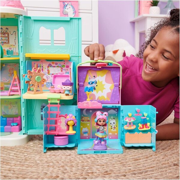 Gabby's Dollhouse Dressing Arc-en-Ciel: Transportables Spielset mit Puppenzubehör