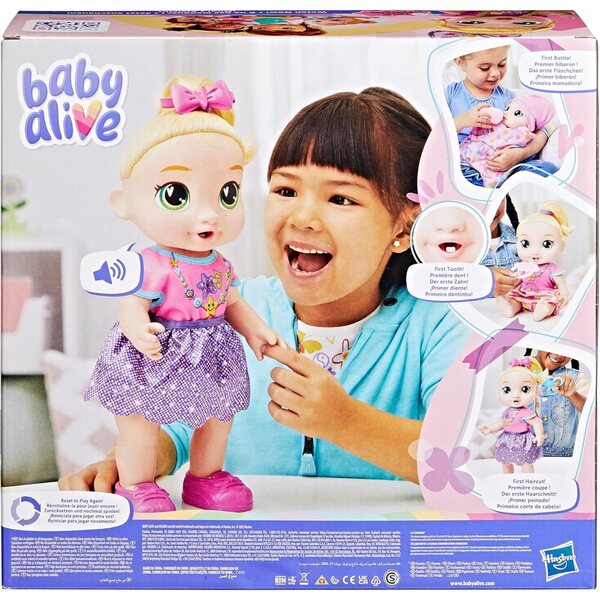 Baby Alive Lala GooGoo: Interaktive Puppe, die mit über 75 Geräuschen in Englisch und Spanisch wächst