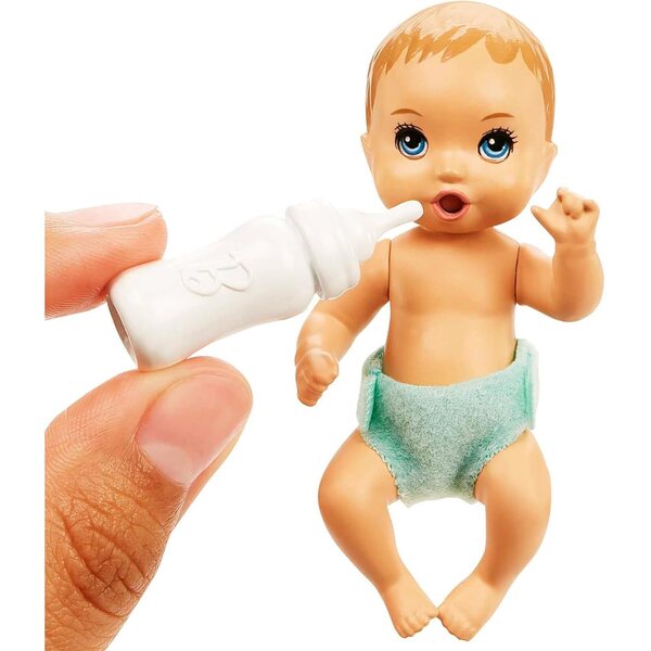 Barbie Skipper Babysitter mit Wiege, Puppenzubehör, Spiel für Kinder ab 3 Jahren