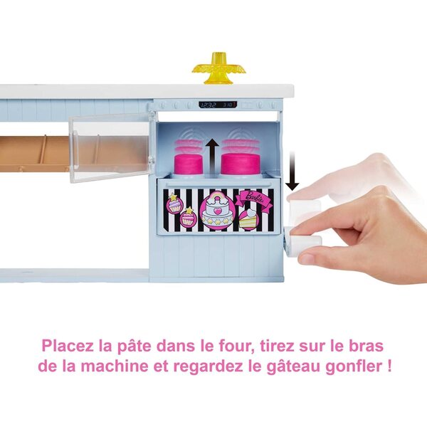 Barbie Pâtissière con Pasticceria, bambole 30 cm e 20+ Accessori per Bambini 3+