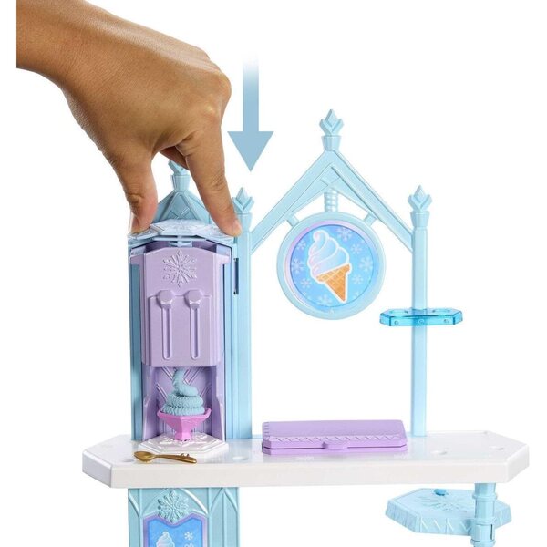 Mattel Disney Die Schneekönigin Frozen Süßigkeiten-Set mit Elsa- und Olaf-Puppen, Zubehör und Modelliermasse
