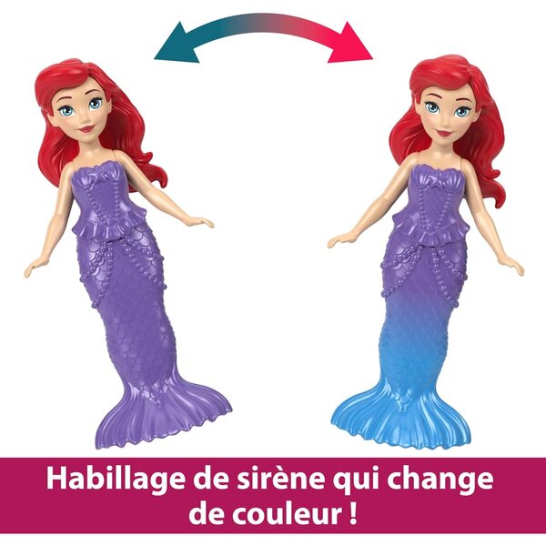 Mattel Disney Princesses Arielles Deluxe-Schloss mit Puppen, 12 Zubehörteile