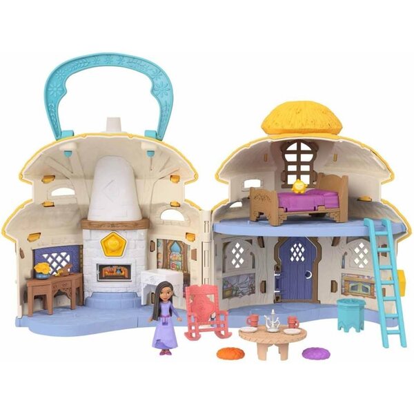 Mattel Disney Wish: Ashas Cottage mit Minipuppe und 15 Spielzubehörteilen
