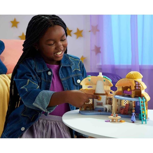 Mattel Disney Wish: Ashas Cottage mit Minipuppe und 15 Spielzubehörteilen