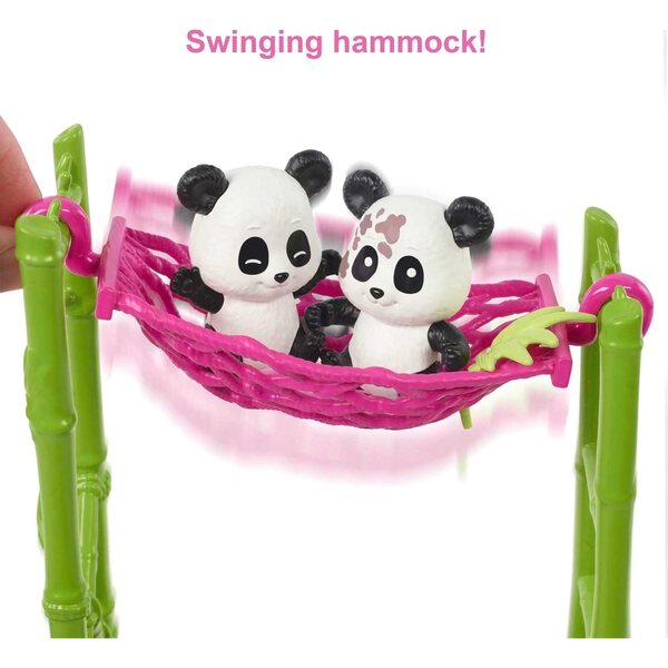 Barbie Panda Sanctuary mit Tierarztpuppe und über 20 Accessoires für die Kleinen
