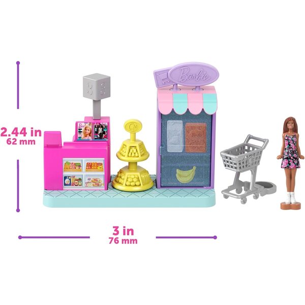 Barbie Mini BarbieLand Casa dei Sogni 4-in-1 con 6 bambole e accessori esclusivi