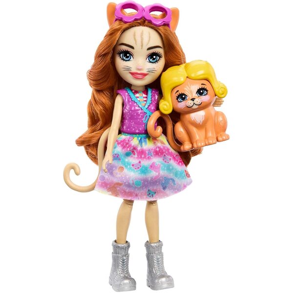 Enchantimals Truck-Modus mit 15 cm großen Puppen und +25 Zubehörteilen für Kinder ab 4 Jahren