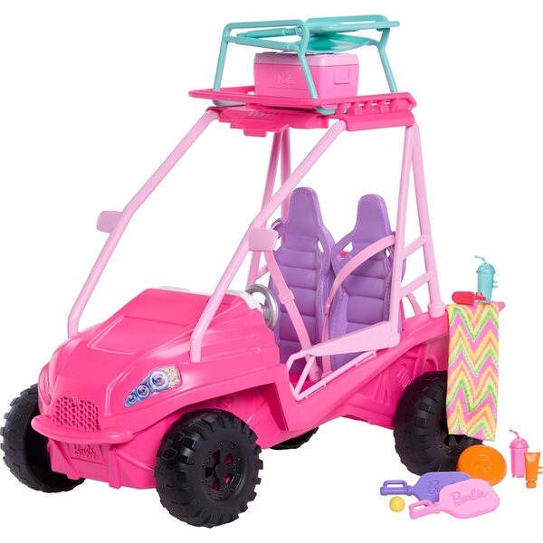 Barbie Mysteries: Beach Detectives Box mit Kinderwagen und 10 Zubehörteilen