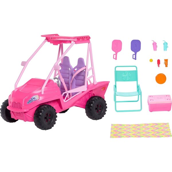 Barbie Mysteries: Beach Detectives Box mit Kinderwagen und 10 Zubehörteilen