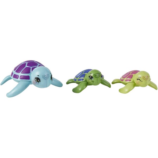 Enchantimals Family Tinsley Tortue mit 3 Minipuppen, Figuren und Zubehör