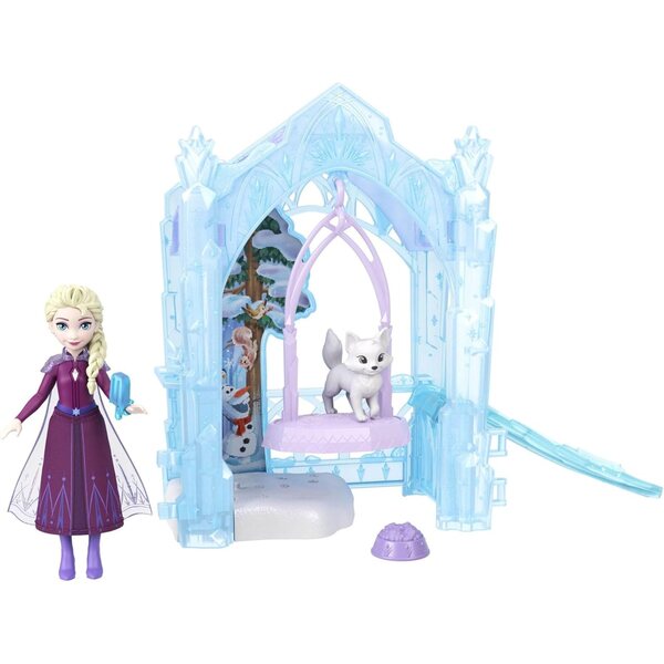Mattel Disney Frozen Elsa und Wintertiere 8 cm großes Minipuppenset
