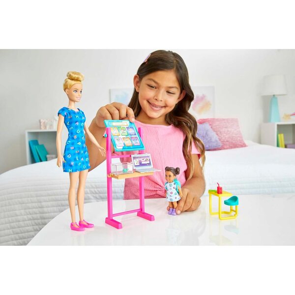 Barbie Maîtresse d’École con Accessori Educativi per Bambini dai 3 Anni