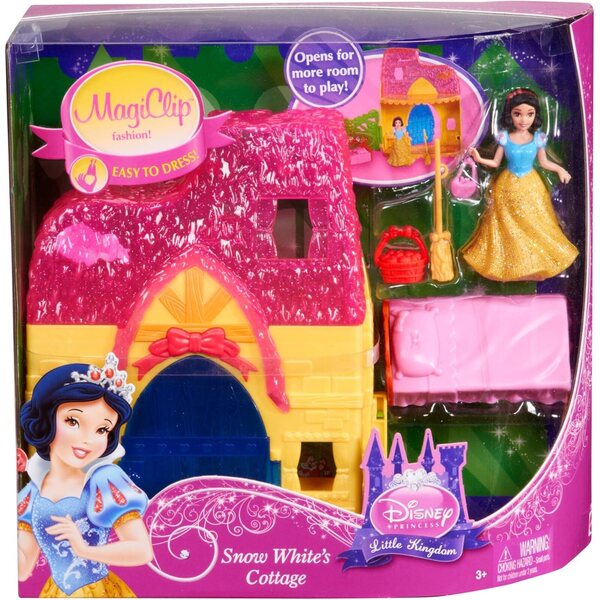 Casa delle bambole Principesse Disney Biancaneve con Cottage MagiClip Gioco