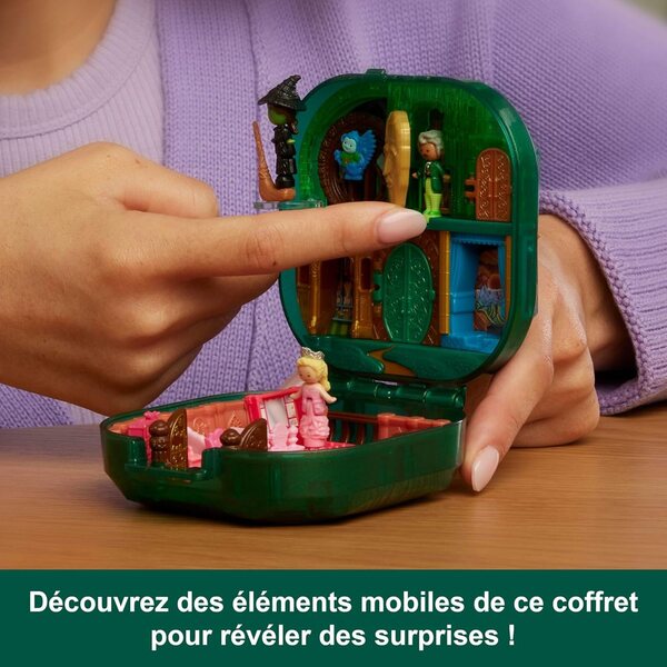 Polly Pocket Wicked Collector mit smaragdgrünen Minifiguren und thematischem Zubehör